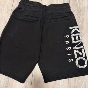 Kenzo Black Men's Logo Sweat Shorts